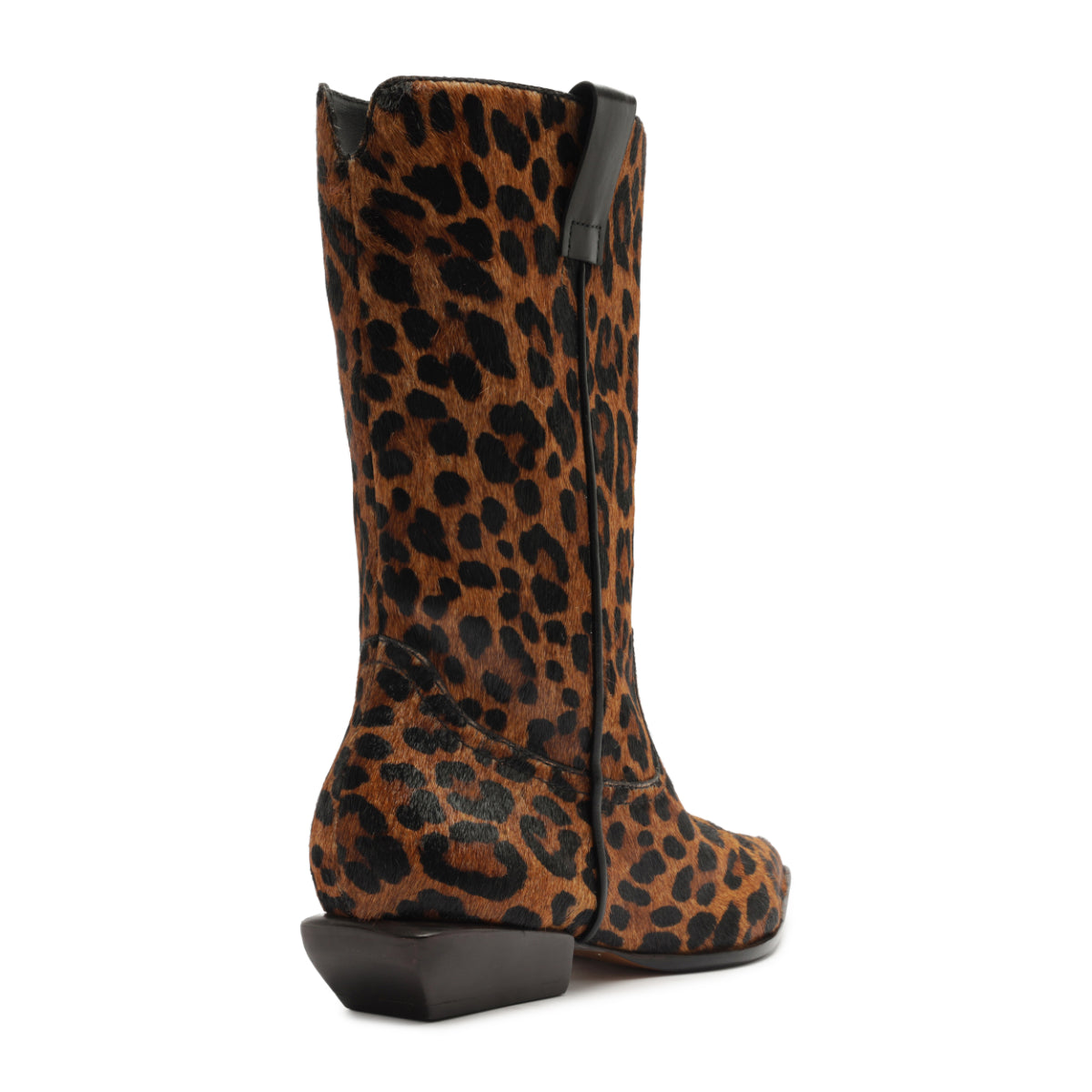 Ashley Hair Calf Bootie in Leopard
