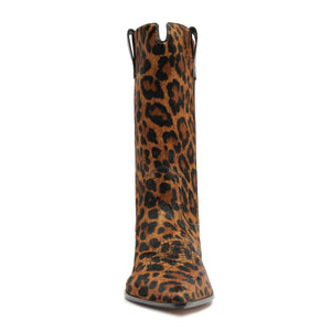 Ashley Hair Calf Bootie in Leopard