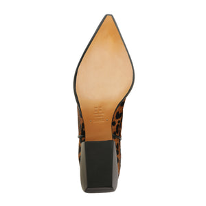 Ashley Hair Calf Bootie in Leopard