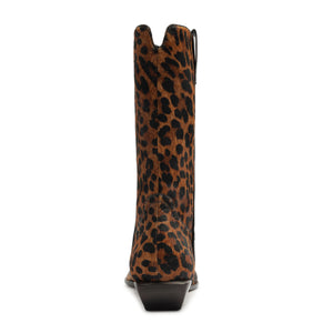 Ashley Hair Calf Bootie in Leopard