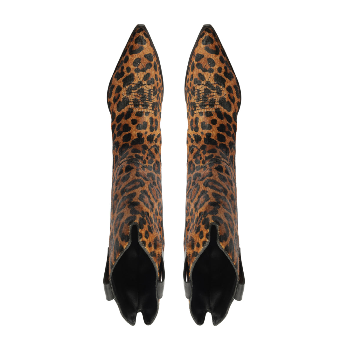 Ashley Hair Calf Bootie in Leopard