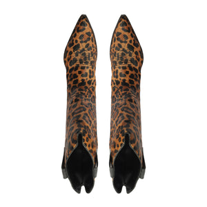 Ashley Hair Calf Bootie in Leopard