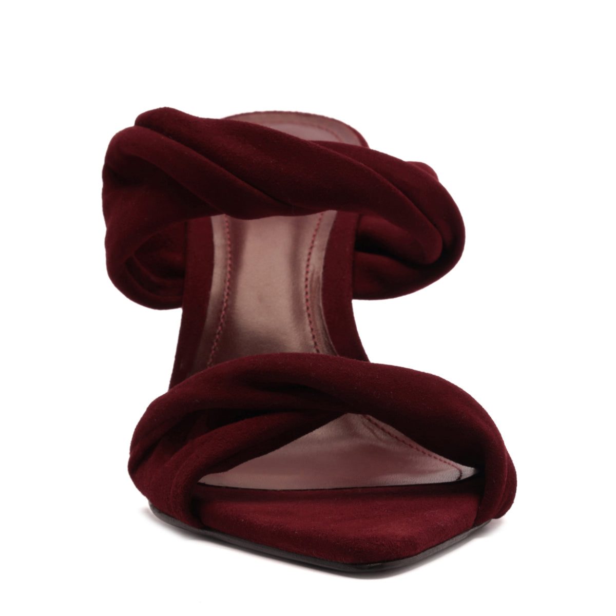 Meline Mule Suede Sandal in Vino