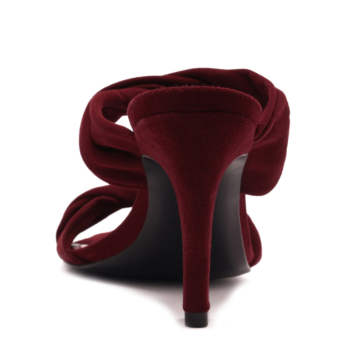 Meline Mule Suede Sandal in Vino