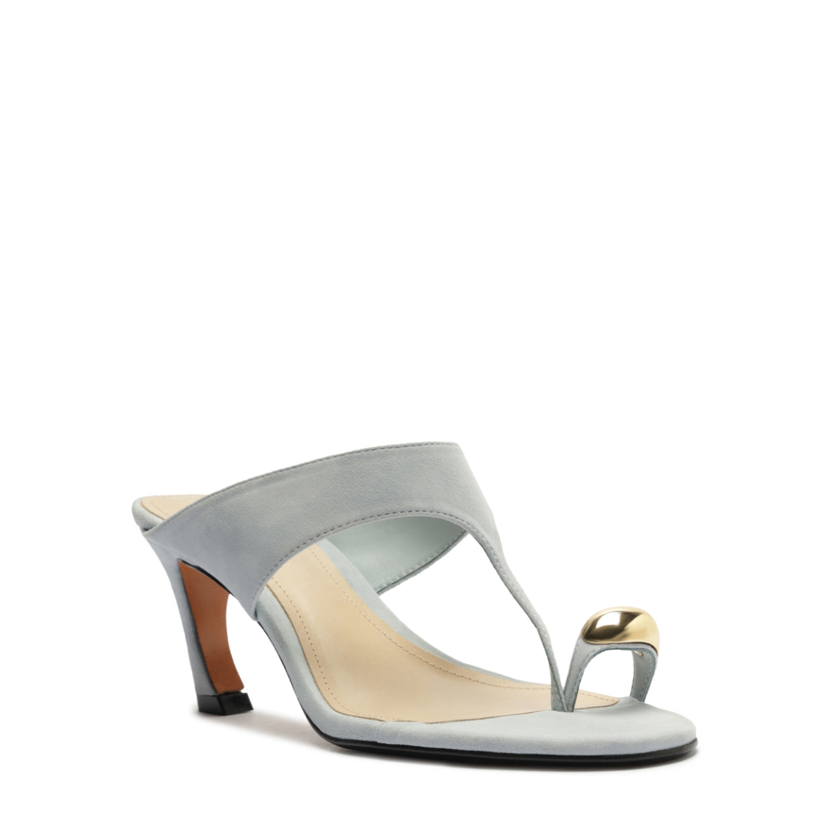 Maisie Nubuck Sandal in Light Azure