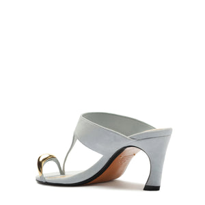 Maisie Nubuck Sandal in Light Azure