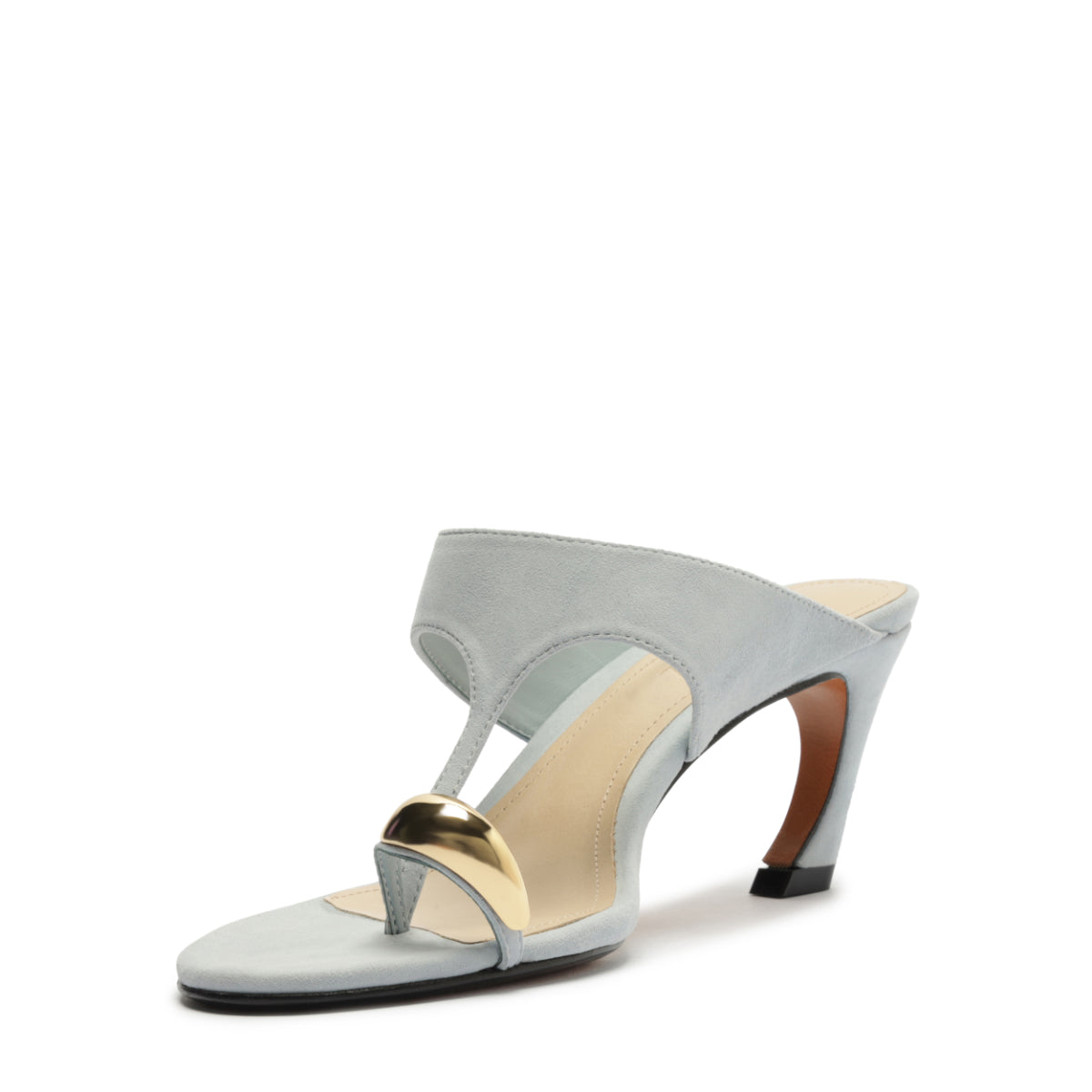 Maisie Nubuck Sandal in Light Azure