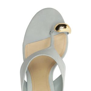 Maisie Nubuck Sandal in Light Azure