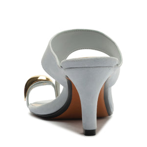 Maisie Nubuck Sandal in Light Azure