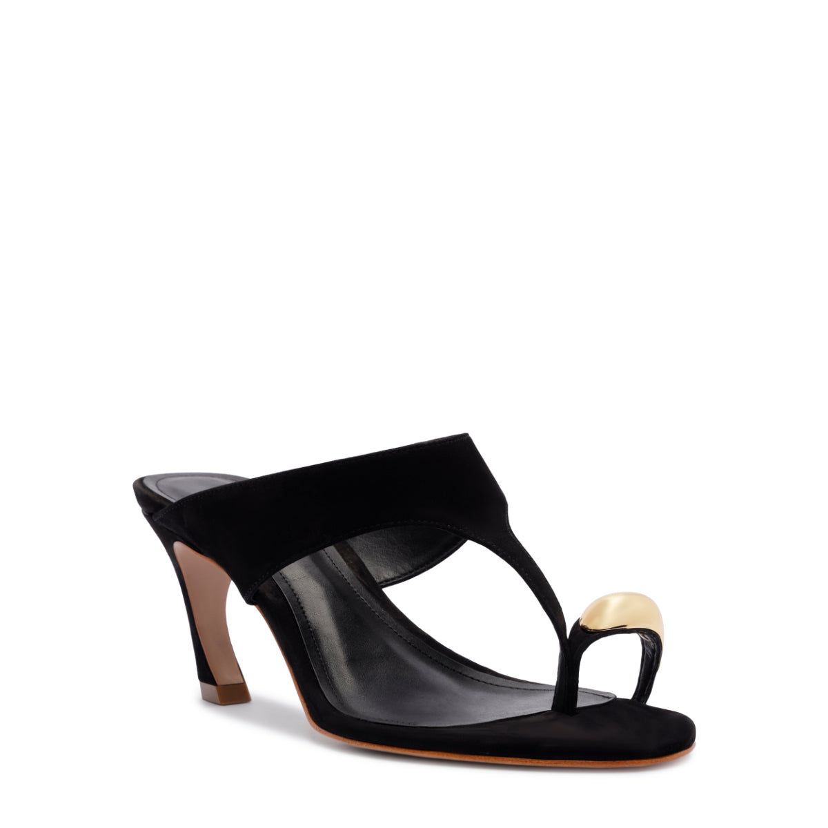 Maisie Nubuck Sandal in Black