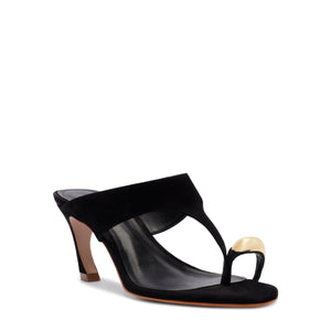 Maisie Nubuck Sandal in Black