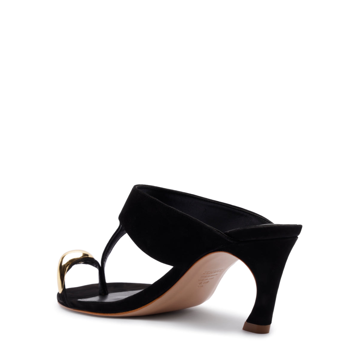Maisie Nubuck Sandal in Black