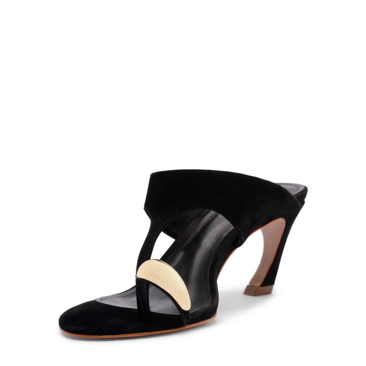 Maisie Nubuck Sandal in Black