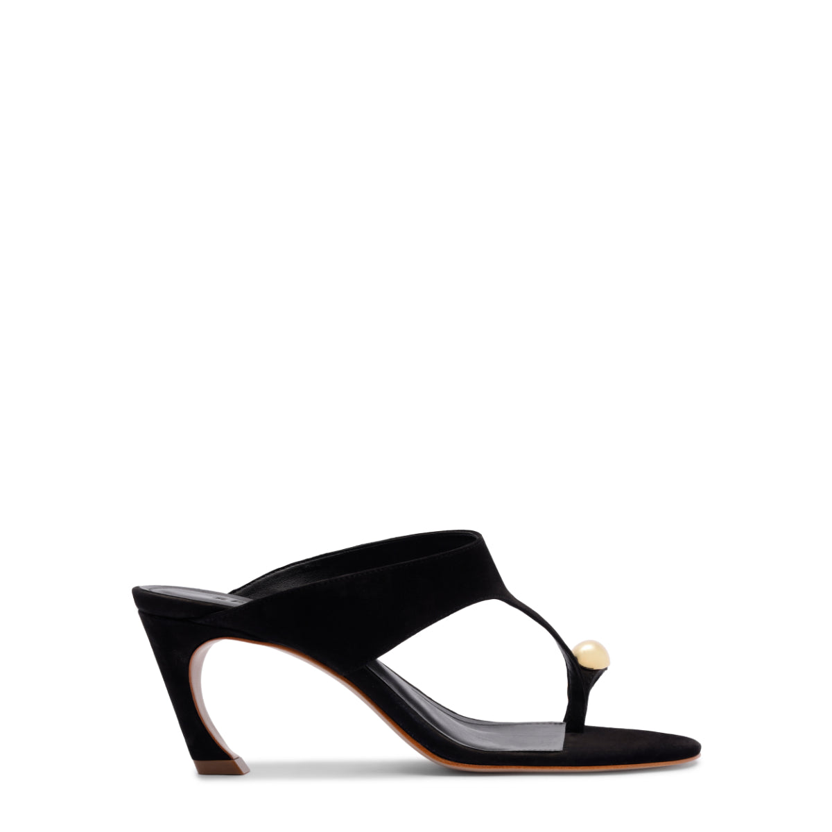 Maisie Nubuck Sandal in Black