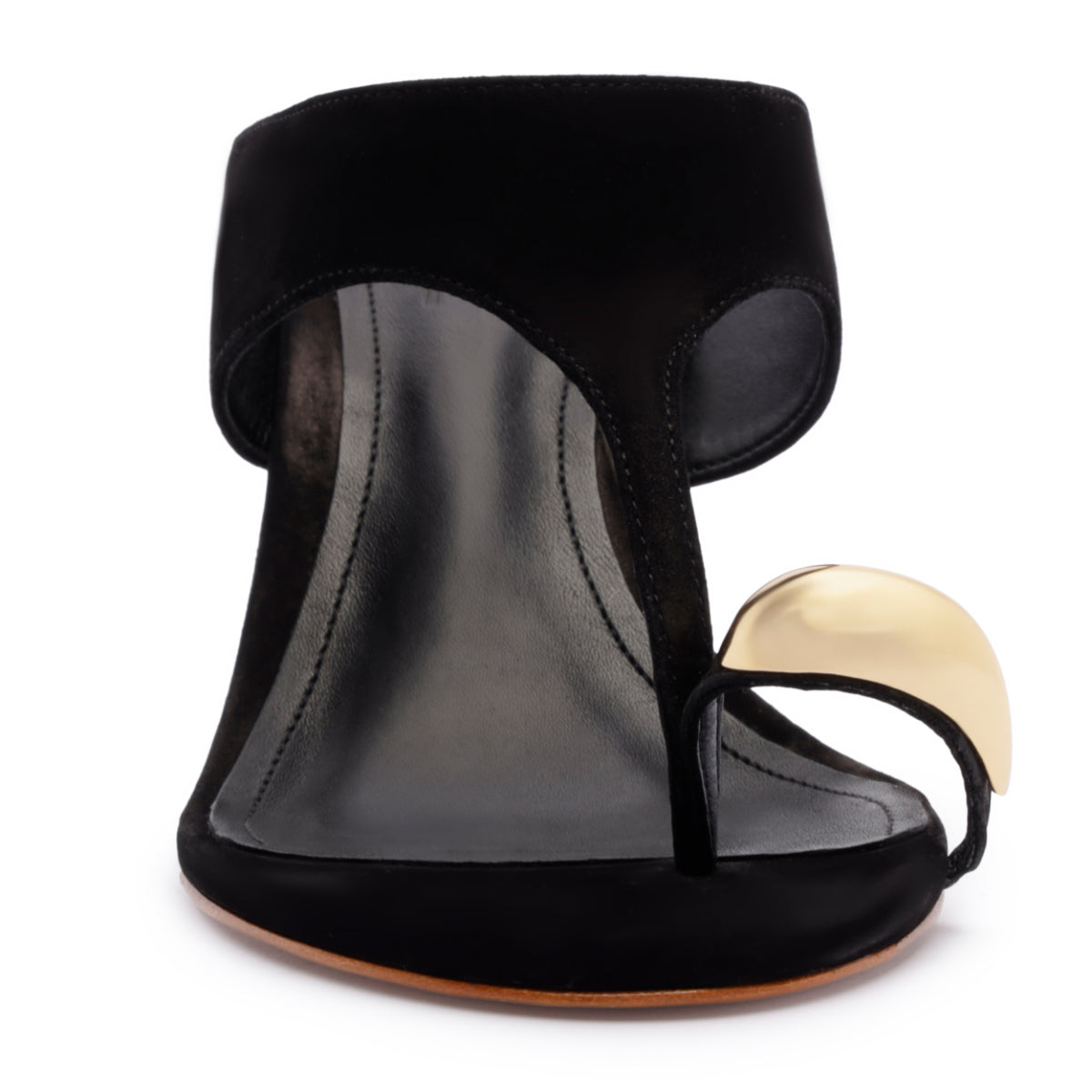 Maisie Nubuck Sandal in Black