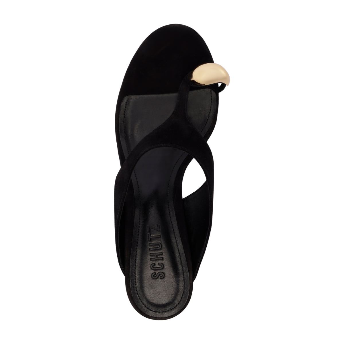 Maisie Nubuck Sandal in Black