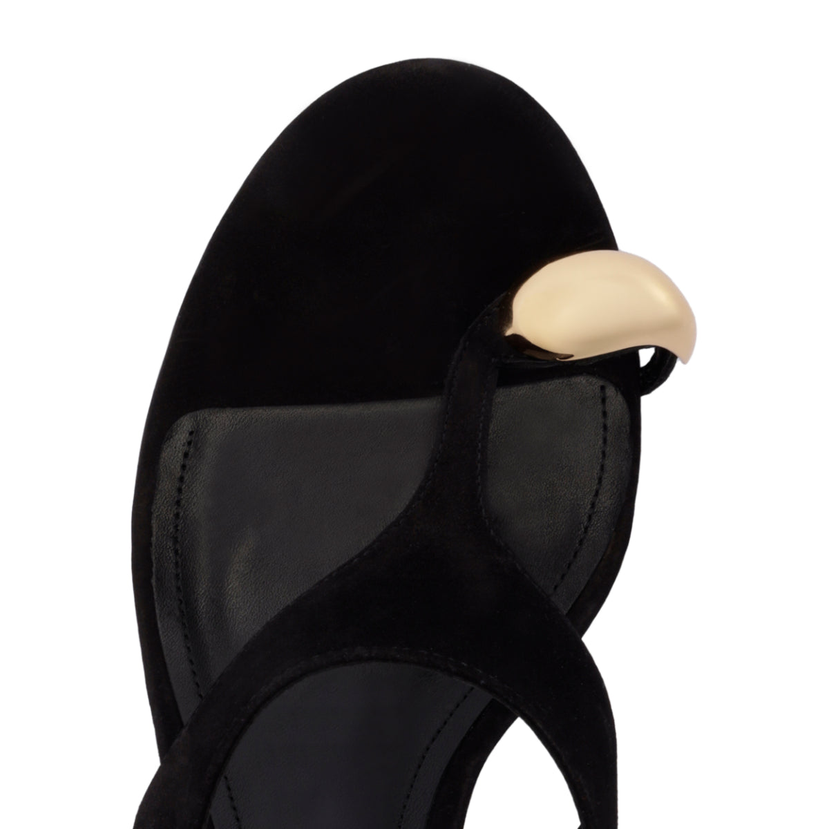 Maisie Nubuck Sandal in Black