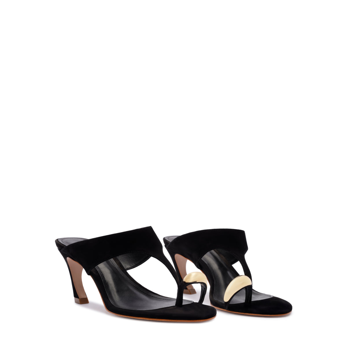 Maisie Nubuck Sandal in Black
