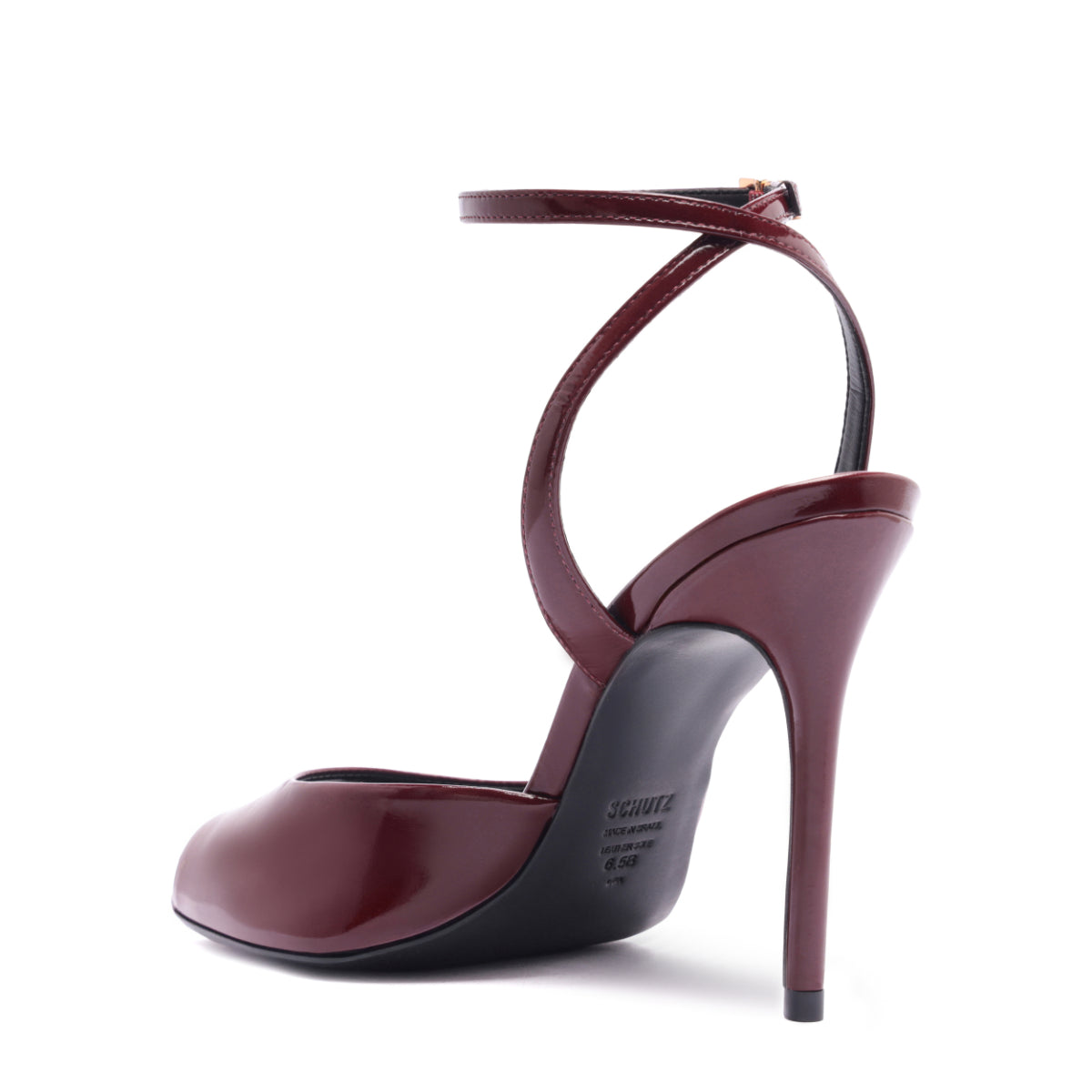 Estella Patent Pump in Vino (Palmilha)