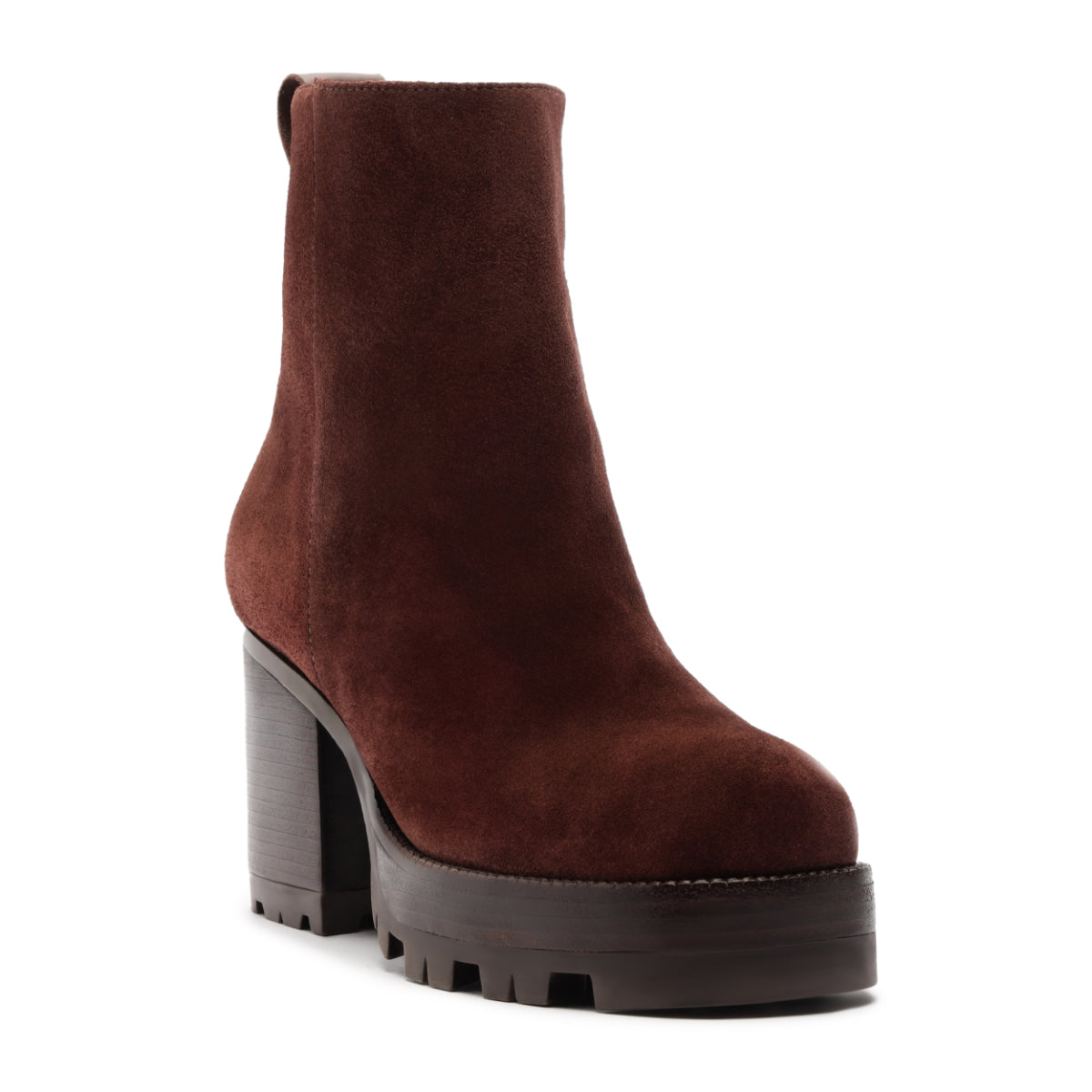 240 Suede Bootie in Root Brown
