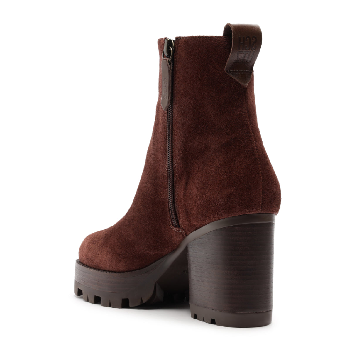 240 Suede Bootie in Root Brown