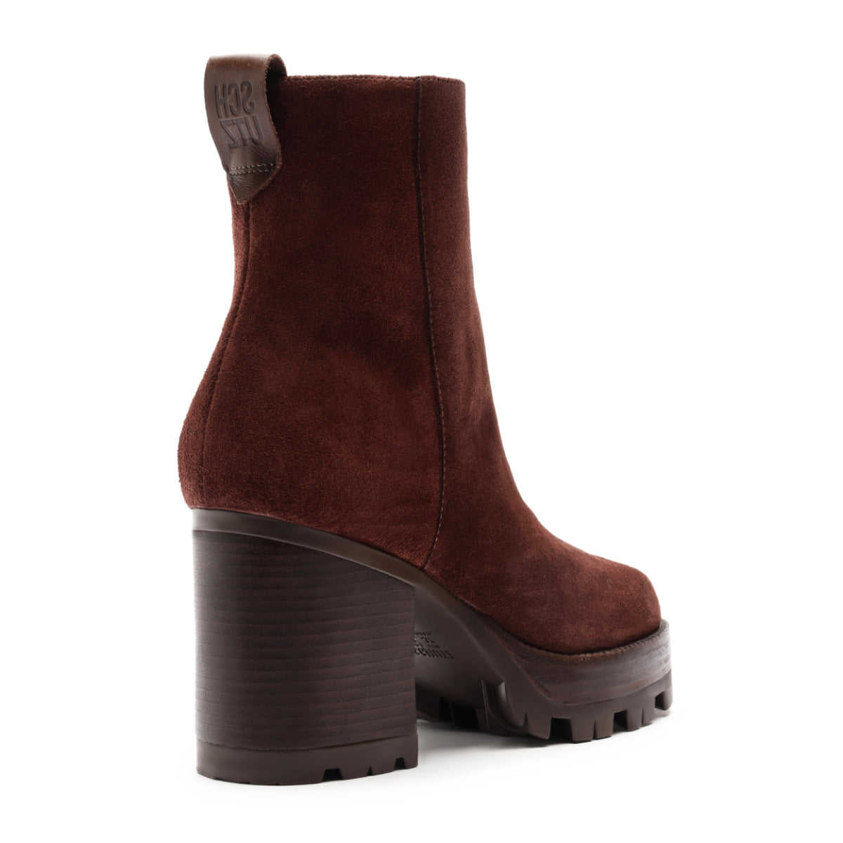 240 Suede Bootie in Root Brown