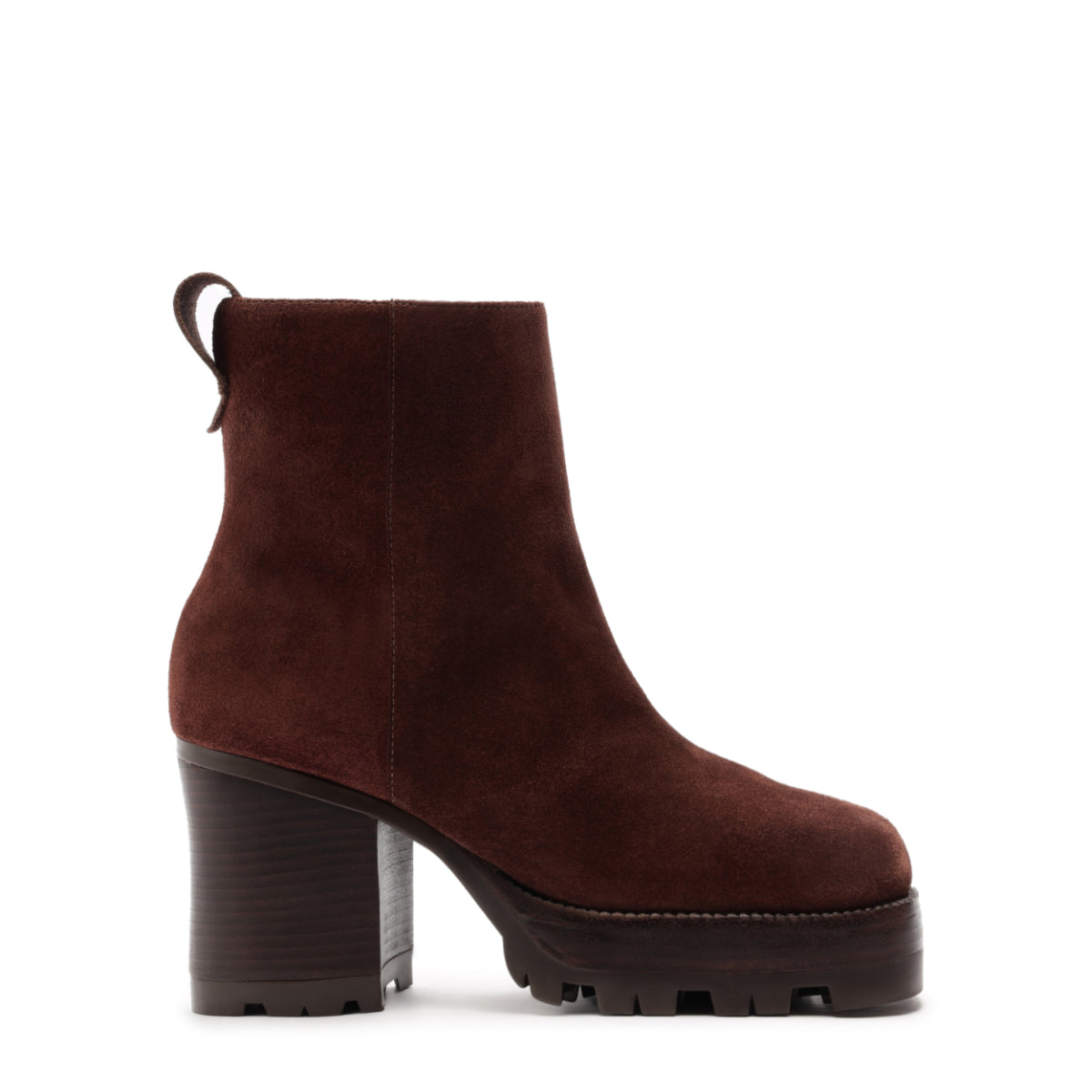 240 Suede Bootie in Root Brown