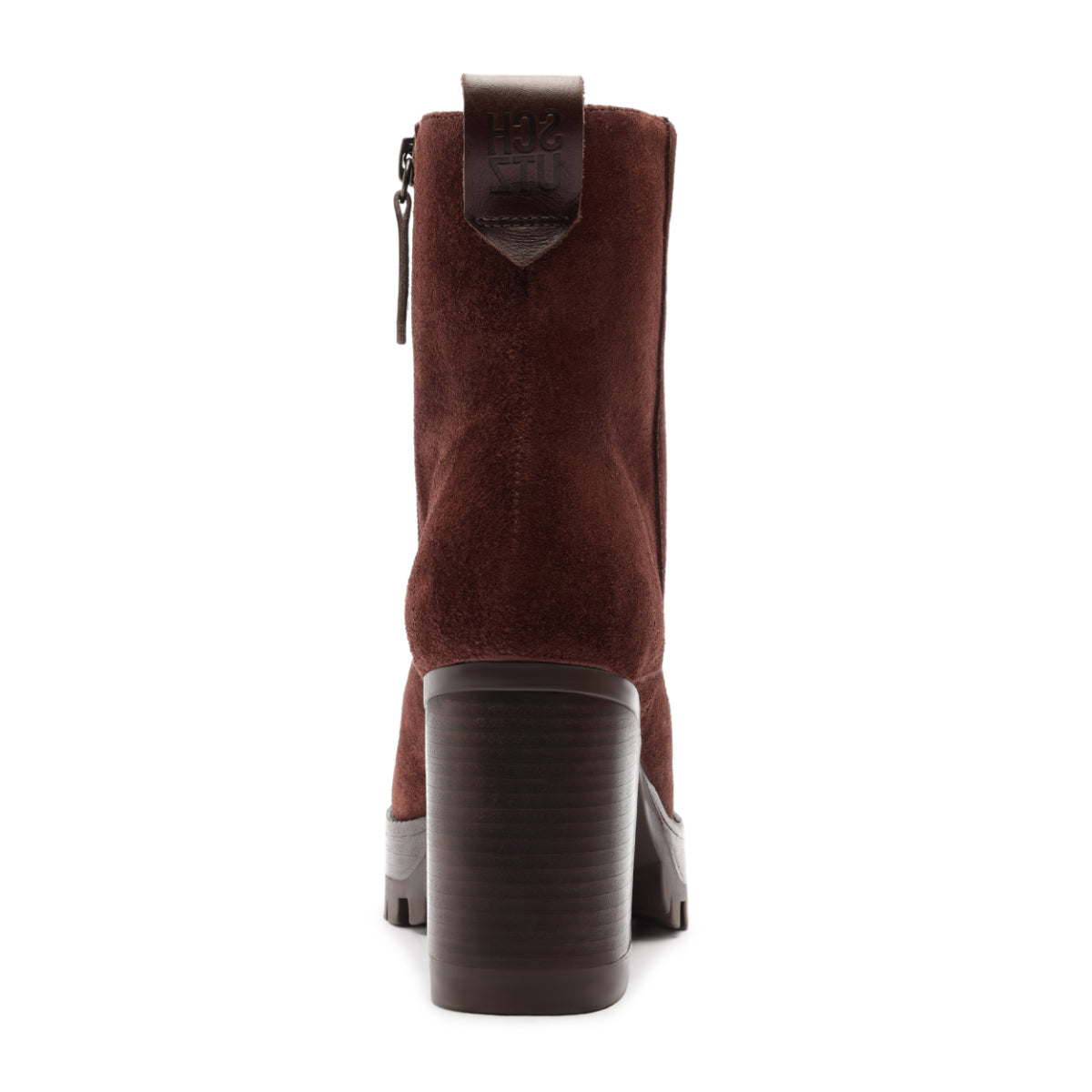 240 Suede Bootie in Root Brown
