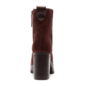 240 Suede Bootie in Root Brown