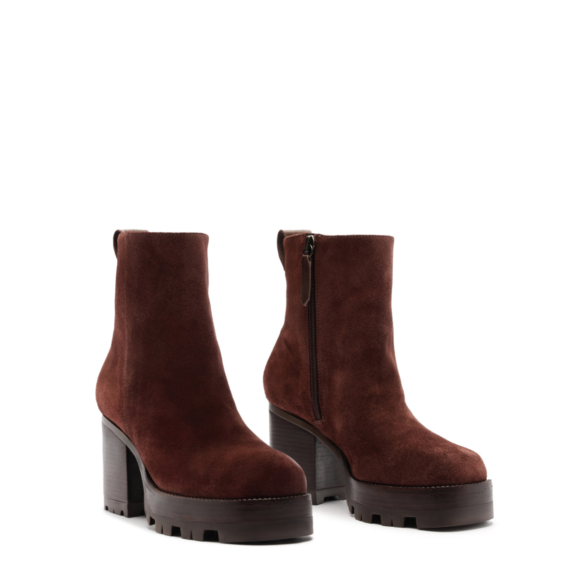 240 Suede Bootie in Root Brown