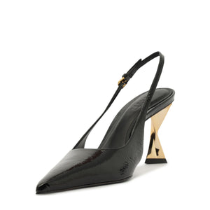 Elisha Patent Leather Pump in Black