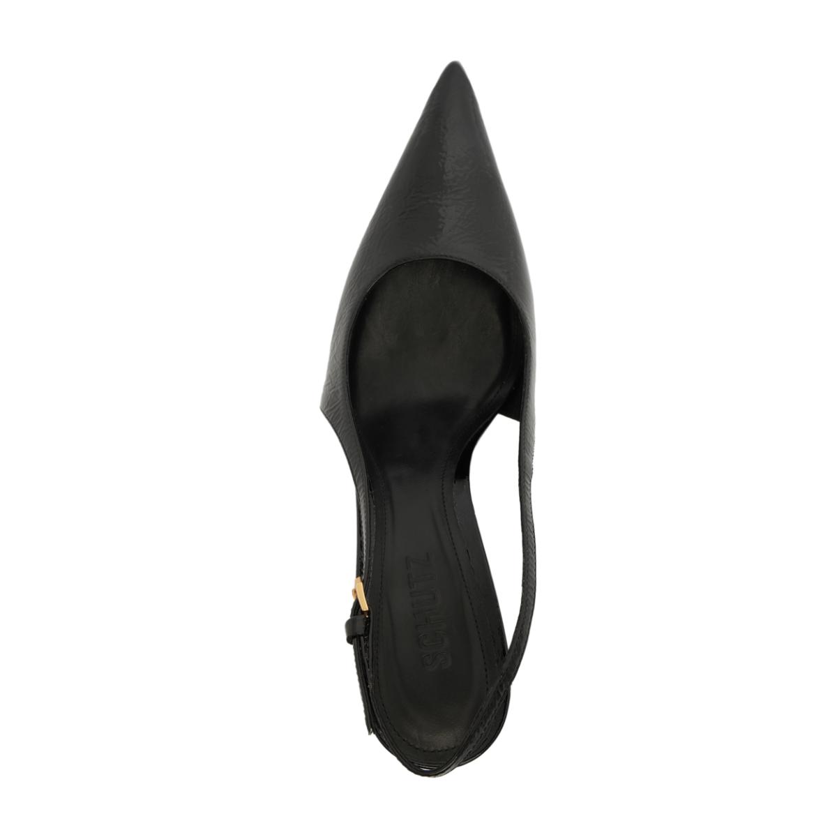 Elisha Patent Leather Pump in Black