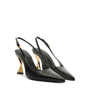 Elisha Patent Leather Pump in Black