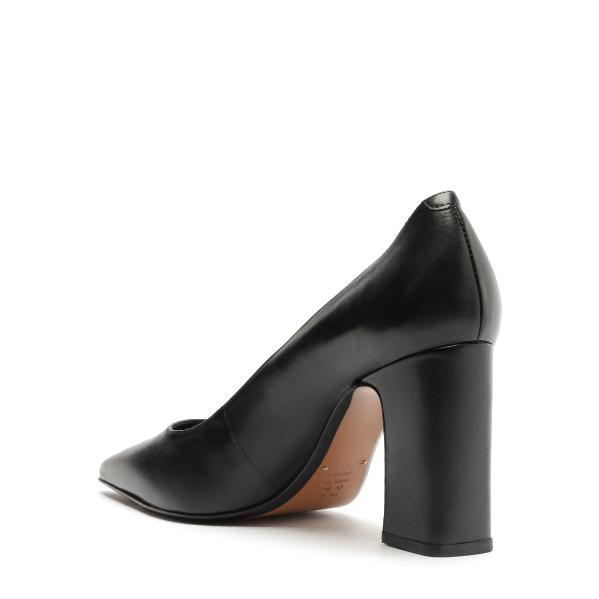 Eleanor Leather Pump in Black