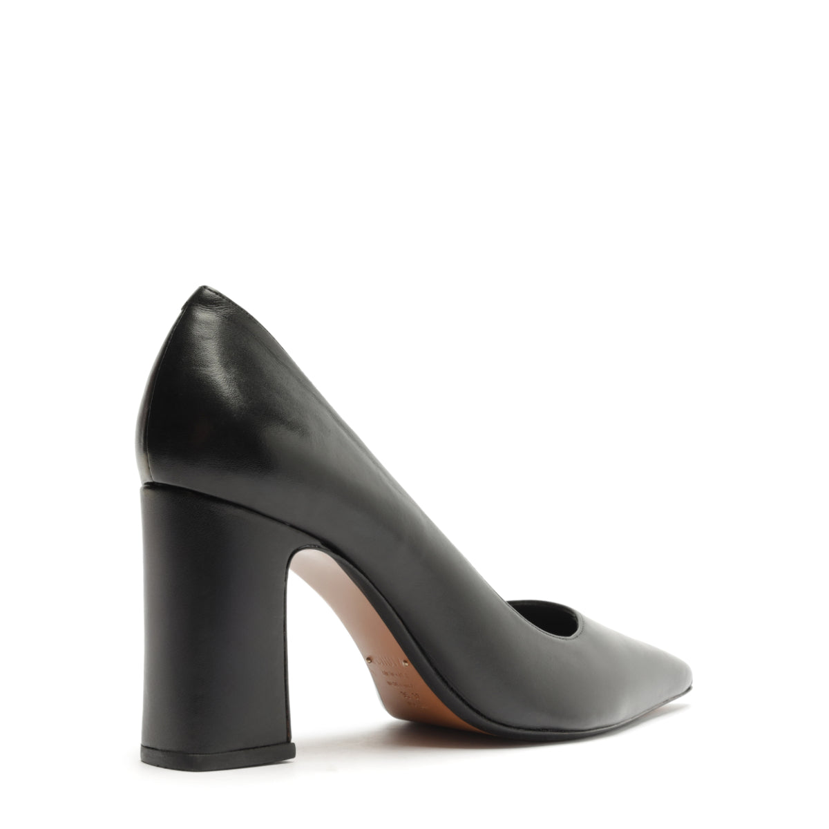 Eleanor Leather Pump in Black