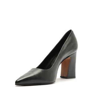 Eleanor Leather Pump in Black