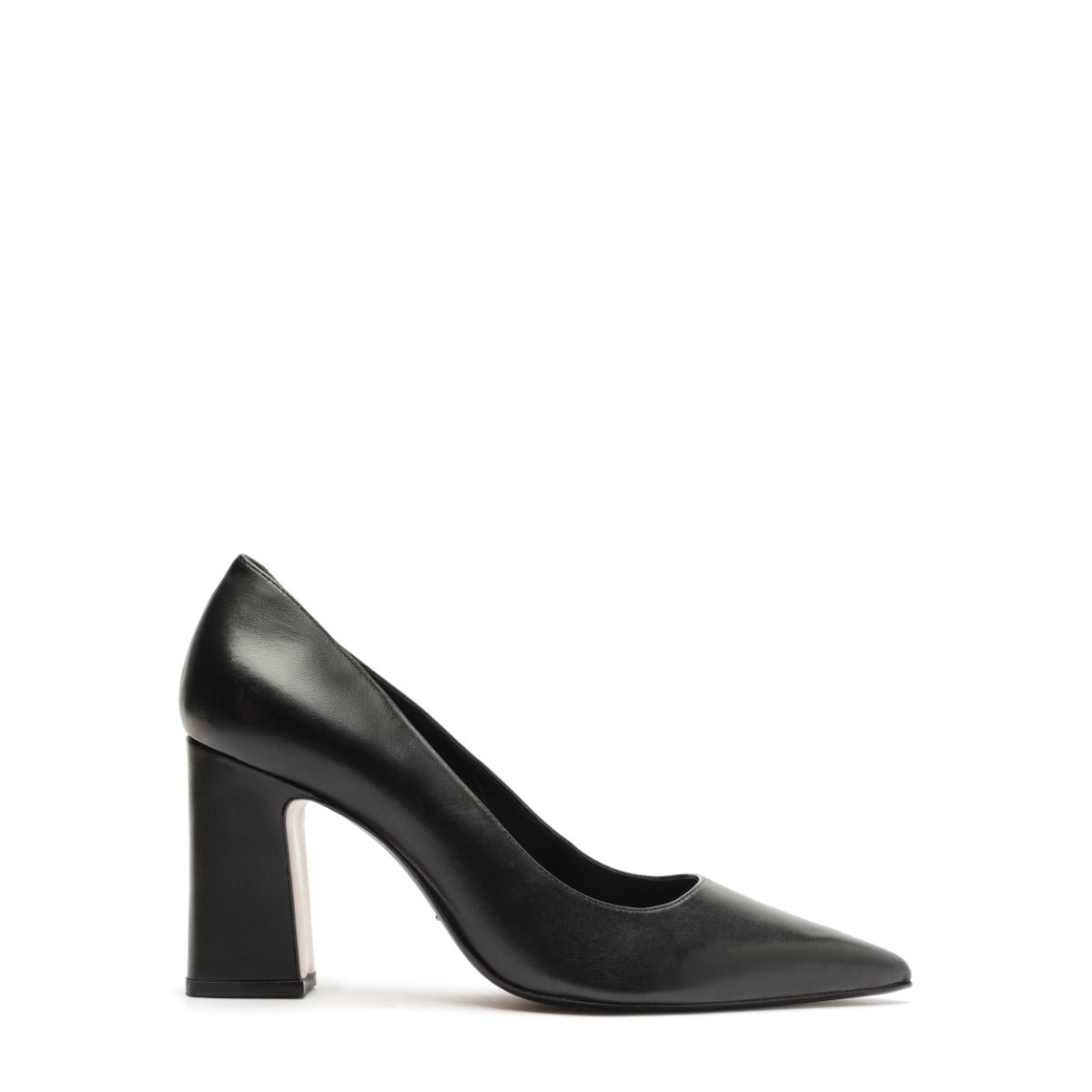 Eleanor Leather Pump in Black