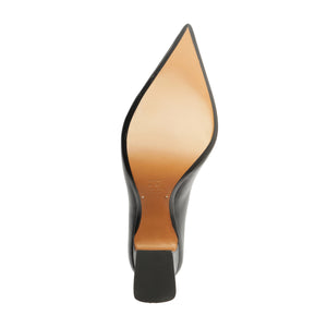 Eleanor Leather Pump in Black