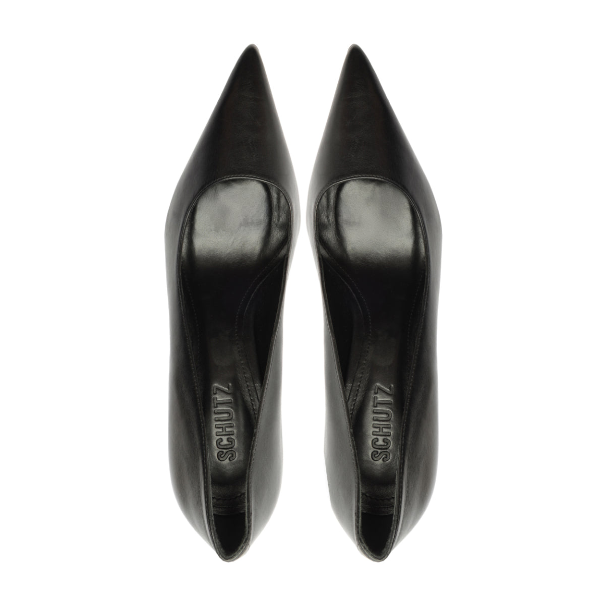 Eleanor Leather Pump in Black