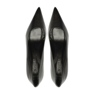 Eleanor Leather Pump in Black