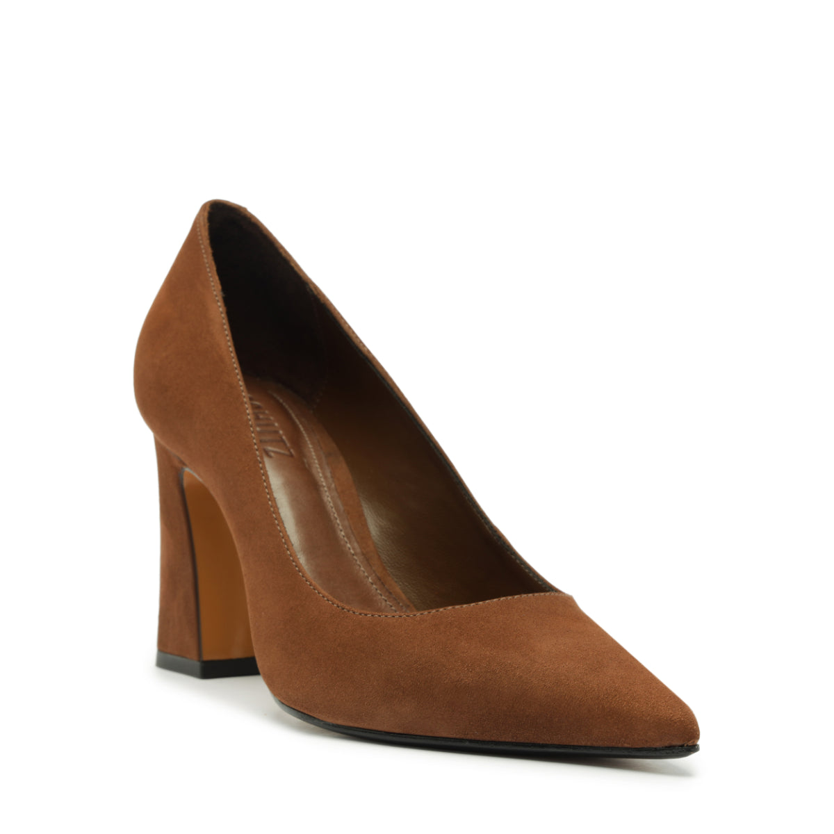 Eleanor Suede Pump in Pecan Brown