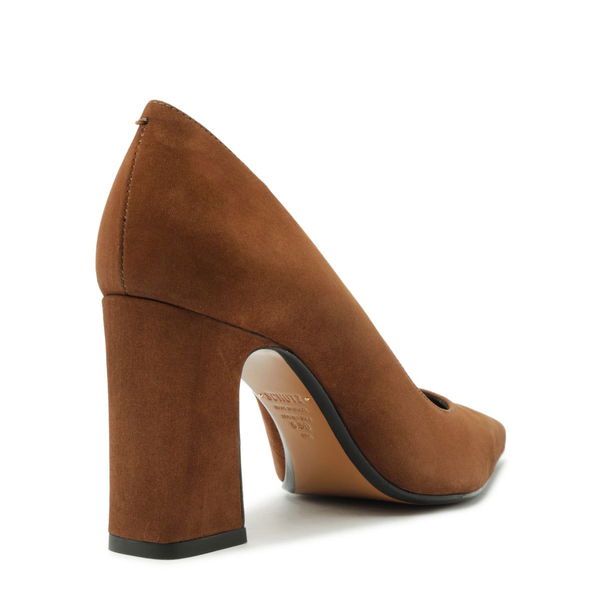 Eleanor Suede Pump in Pecan Brown