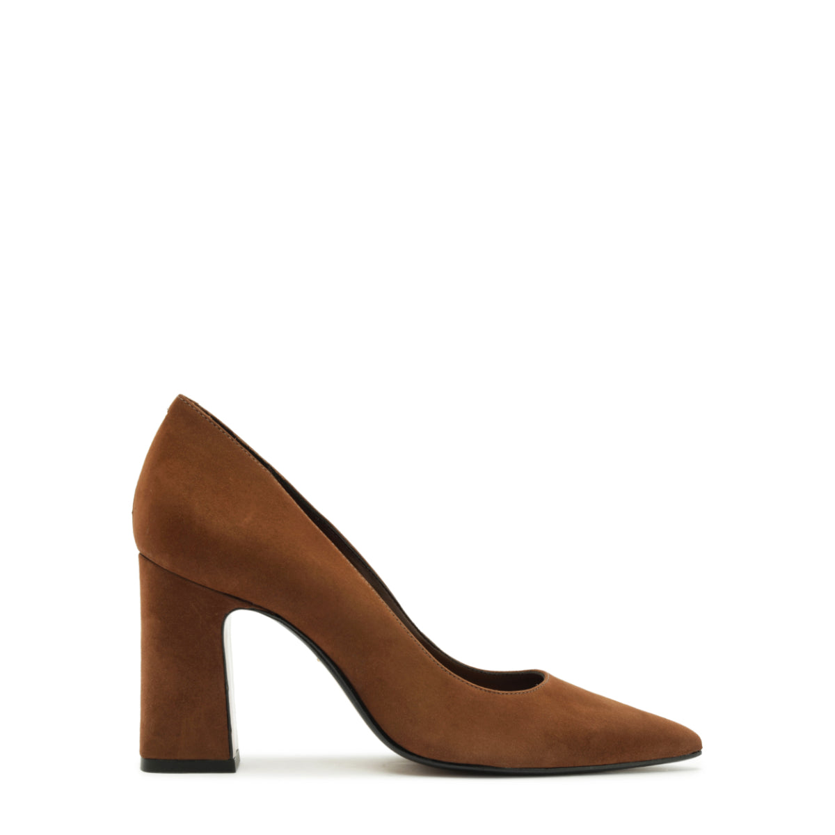 Eleanor Suede Pump in Pecan Brown