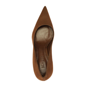 Eleanor Suede Pump in Pecan Brown