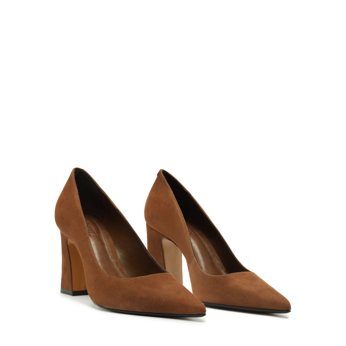 Eleanor Suede Pump in Pecan Brown