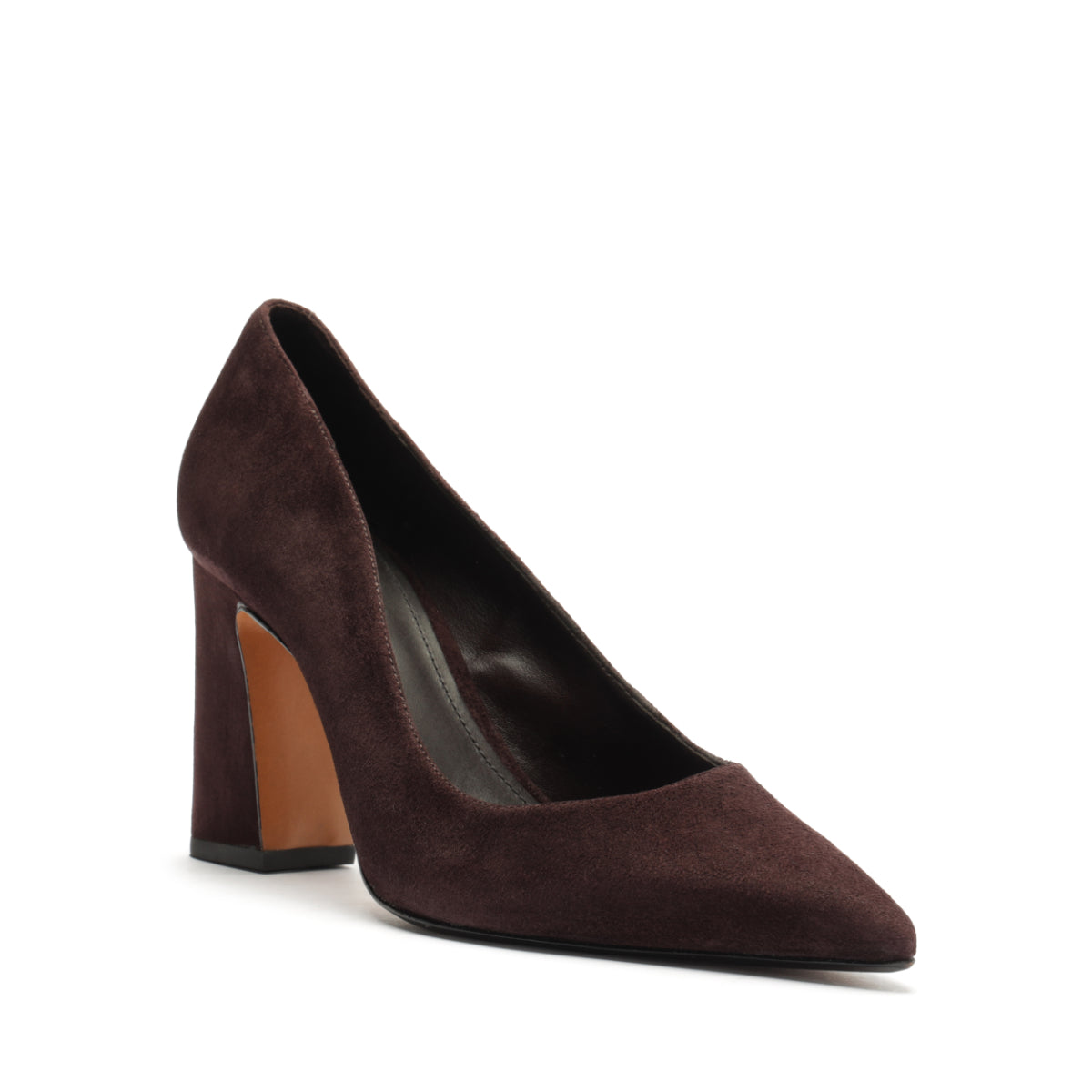 Eleanor Suede Pump in Coffee Bean