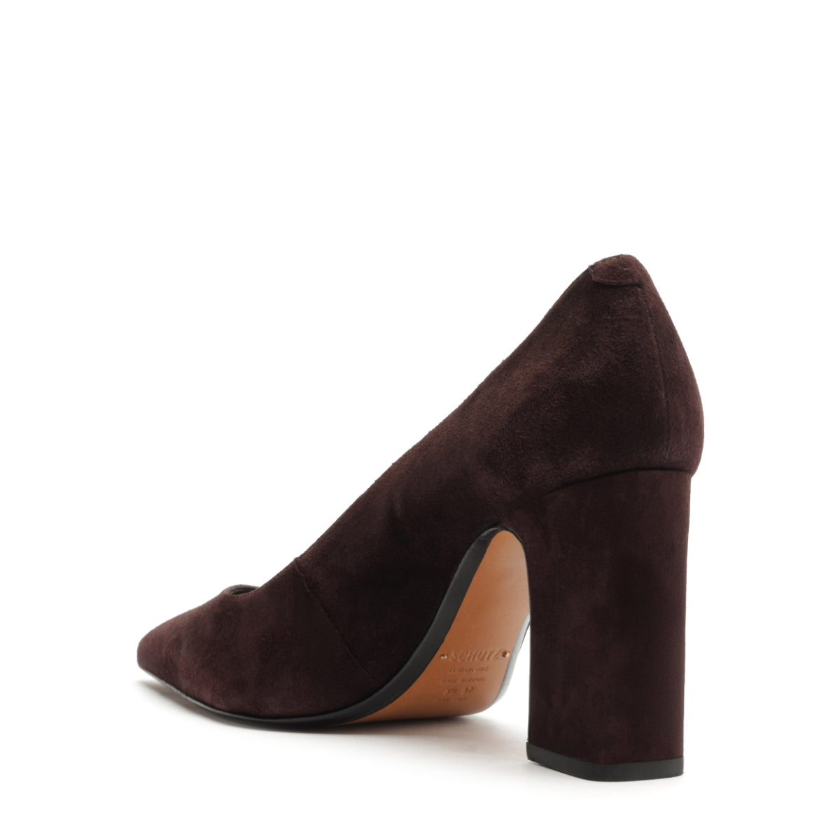 Eleanor Suede Pump in Coffee Bean