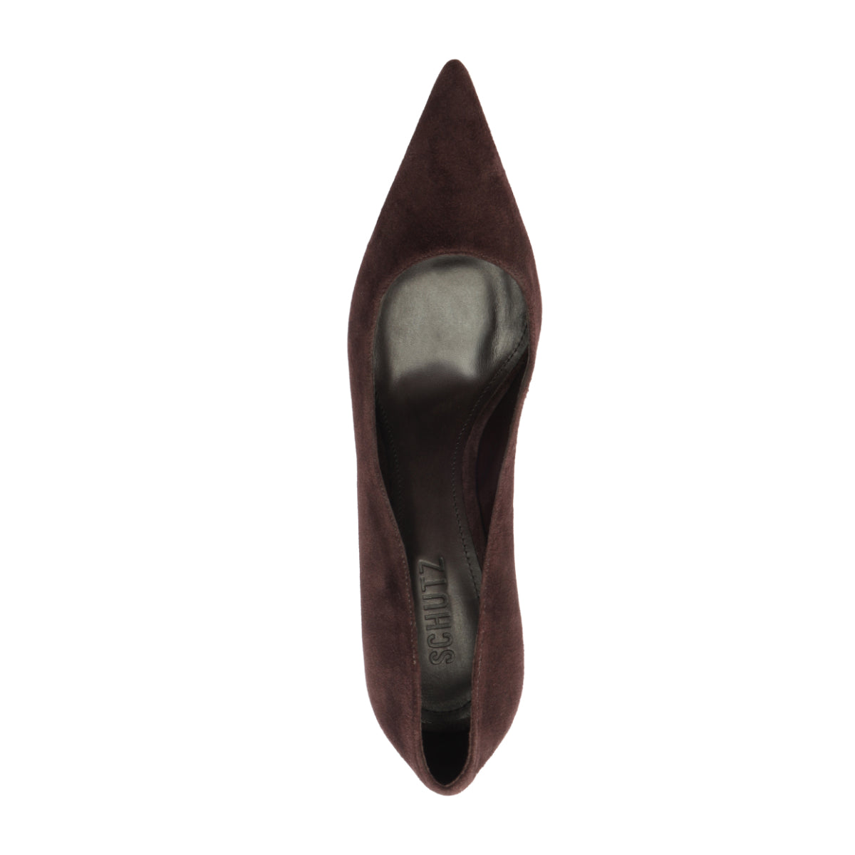 Eleanor Suede Pump in Coffee Bean