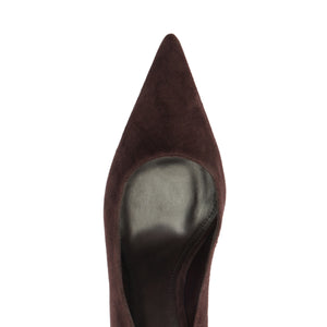Eleanor Suede Pump in Coffee Bean