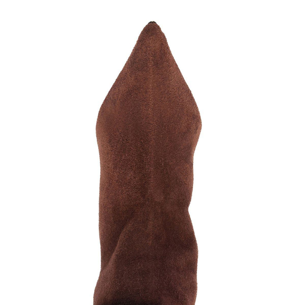 Harriet Suede Boot in Pecan Brown